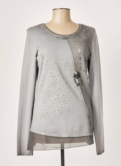 Pulover tunică gri MERI & ESCA femeie