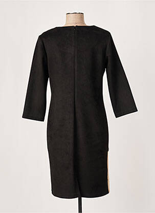 Rochie midi mâneci 3/4 mâneci 3/4 negru FRANCE RIVOIRE femeie