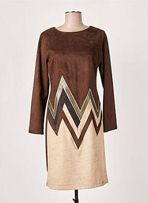 Rochie midi maro GUY DUBOUIS femeie