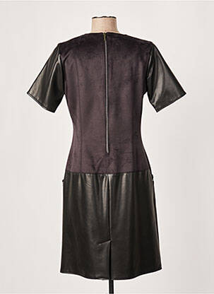 Rochie midi închidere cu fermoar la spate mâneci scurte negru MERI & ESCA femeie