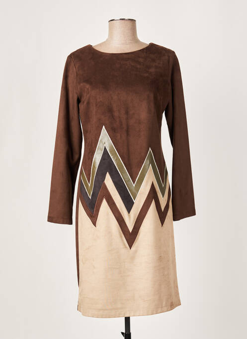 Rochie midi maro GUY DUBOUIS femeie