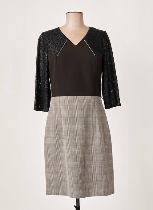 Rochie midi mâneci lungi mâneci lungi gri MERI & ESCA femme