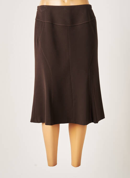 Fustă midi maro FRANCE RIVOIRE femeie