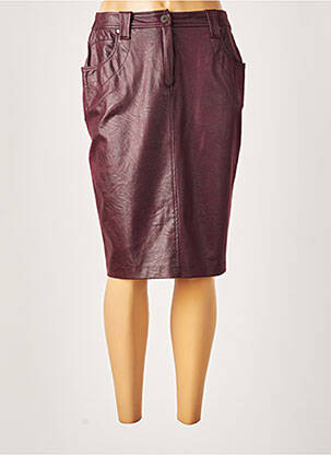 Fustă midi roșu FRANCE RIVOIRE femeie