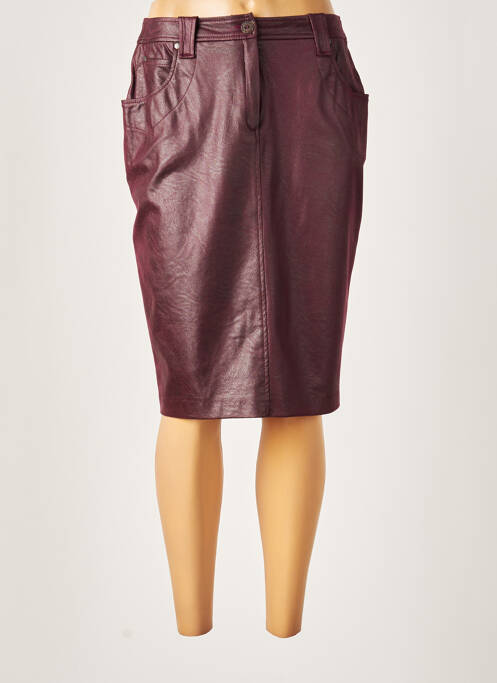 Fustă midi roșu FRANCE RIVOIRE femeie