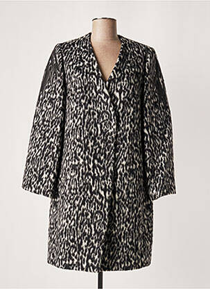 Palton lung gri LAUREN VIDAL femeie