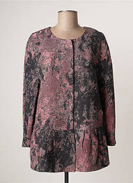 Jachete casual guler rotund roz LAUREN VIDAL femeie