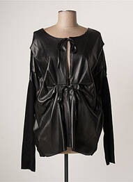 Jachete casual guler rotund negru LAUREN VIDAL femeie