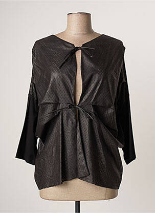 Jachete casual croială cambrată negru LAUREN VIDAL femme