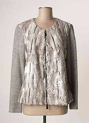 Jachete casual gri LAUREN VIDAL femeie