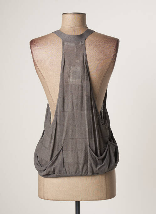 Vestă fără mâneci gri LAUREN VIDAL femeie