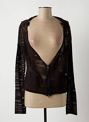 Vestă cu mâneci lungi maro LAUREN VIDAL femeie