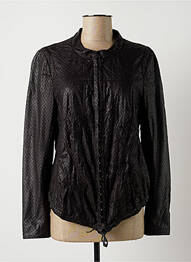 Jachete casual guler rotund negru LAUREN VIDAL femeie