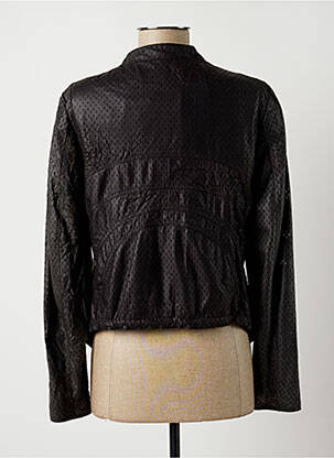 Jachete casual guler rotund negru LAUREN VIDAL femeie