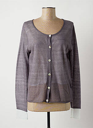 Vestă cu mâneci lungi gri LAUREN VIDAL femeie