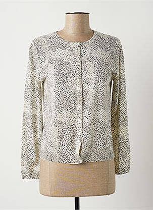 Vestă cu mâneci lungi gri LAUREN VIDAL femeie