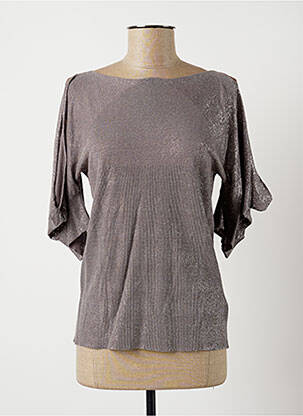 Pulover gri LAUREN VIDAL femeie