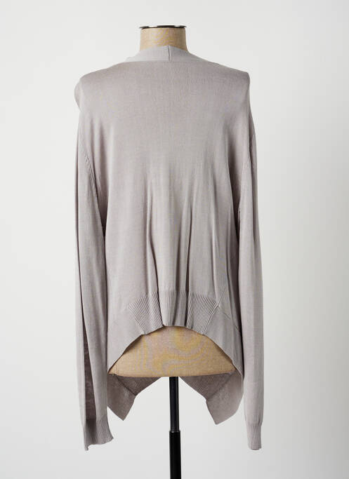 Vestă cu mâneci lungi gri LAUREN VIDAL femeie