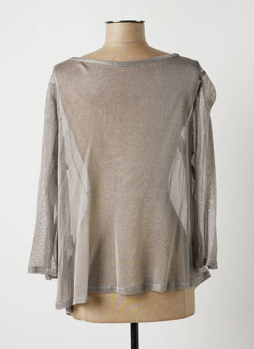 Vestă cu mâneci lungi gri LAUREN VIDAL femeie