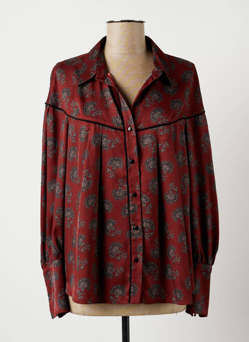 Cămașă maro LAUREN VIDAL femeie