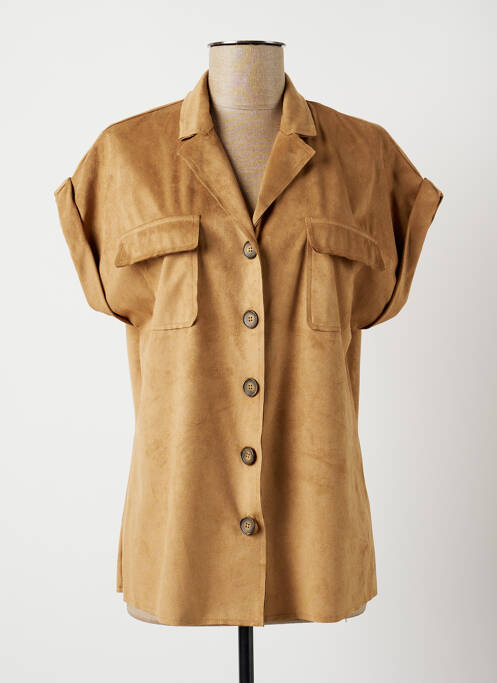 Cămașă bej LAUREN VIDAL femeie