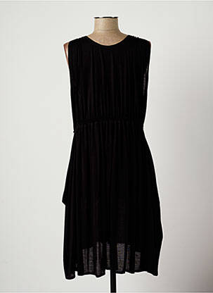 Rochie midi fără mâneci fără mâneci negru LAUREN VIDAL femeie