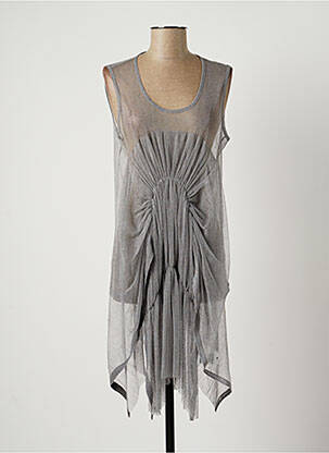 Tunică fără mâneci gri LAUREN VIDAL femeie