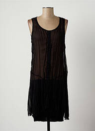 Rochie midi fără mâneci fără mâneci negru LAUREN VIDAL femeie