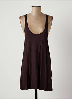 Rochie scurtă maro LAUREN VIDAL femeie