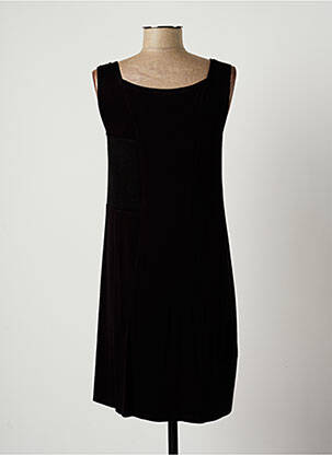 Rochie midi fără mâneci fără mâneci negru LAUREN VIDAL femeie