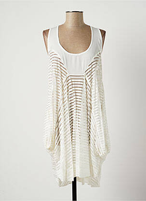 Rochie midi alb LAUREN VIDAL femeie