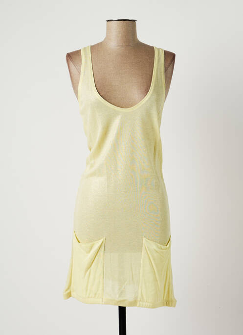 Rochie midi galben LAUREN VIDAL femeie