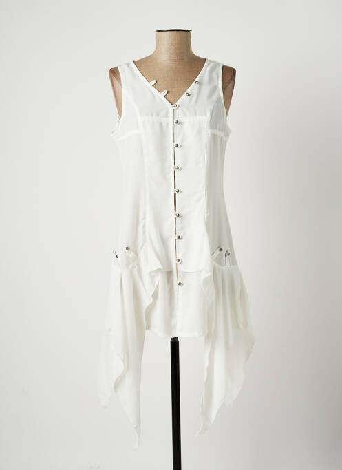 Rochie midi alb LAUREN VIDAL femeie