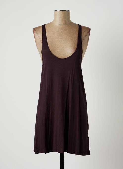 Rochie scurtă maro LAUREN VIDAL femeie