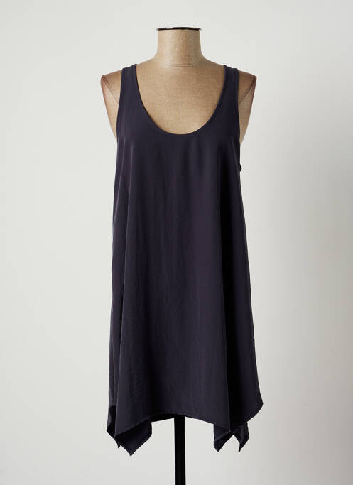 Rochie scurtă gri LAUREN VIDAL femeie