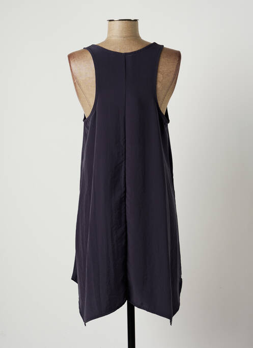 Rochie scurtă gri LAUREN VIDAL femeie