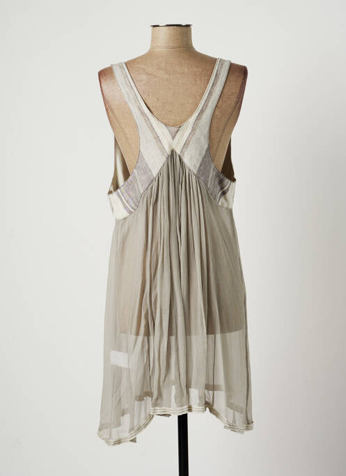 Tunică fără mâneci gri LAUREN VIDAL femeie