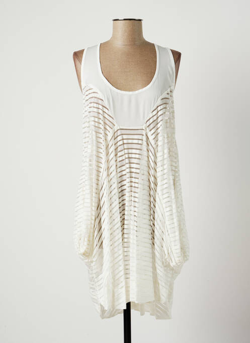 Rochie midi alb LAUREN VIDAL femeie