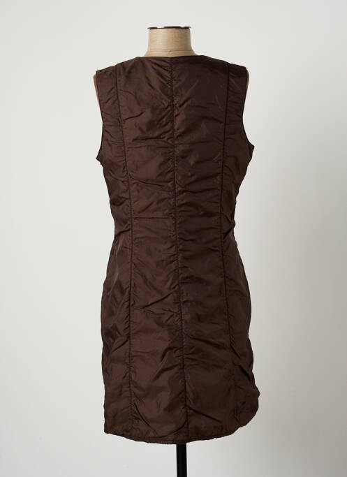 Rochie scurtă maro LAUREN VIDAL femeie