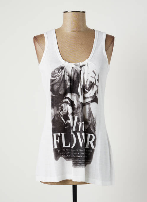 Top alb LAUREN VIDAL femeie