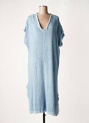 Rochie lungă albastru LAUREN VIDAL femeie