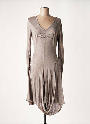 Rochie midi gri LAUREN VIDAL femeie