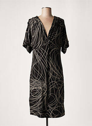 Rochie midi negru LAUREN VIDAL femeie