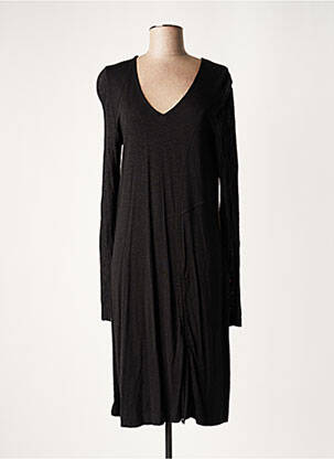 Rochie midi mâneci lungi mâneci lungi negru LAUREN VIDAL femeie