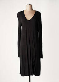 Rochie midi mâneci lungi mâneci lungi negru LAUREN VIDAL femeie