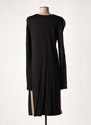 Rochie midi mâneci lungi mâneci lungi negru LAUREN VIDAL femeie