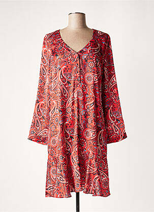 Rochie midi portocaliu LAUREN VIDAL femeie