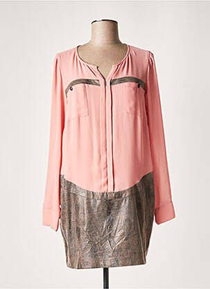 Rochie scurtă roz LAUREN VIDAL femeie