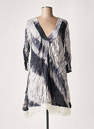 Rochie midi gri LAUREN VIDAL femeie