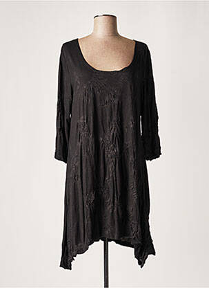 Rochie scurtă mâneci 3/4 mâneci 3/4 negru LAUREN VIDAL femeie